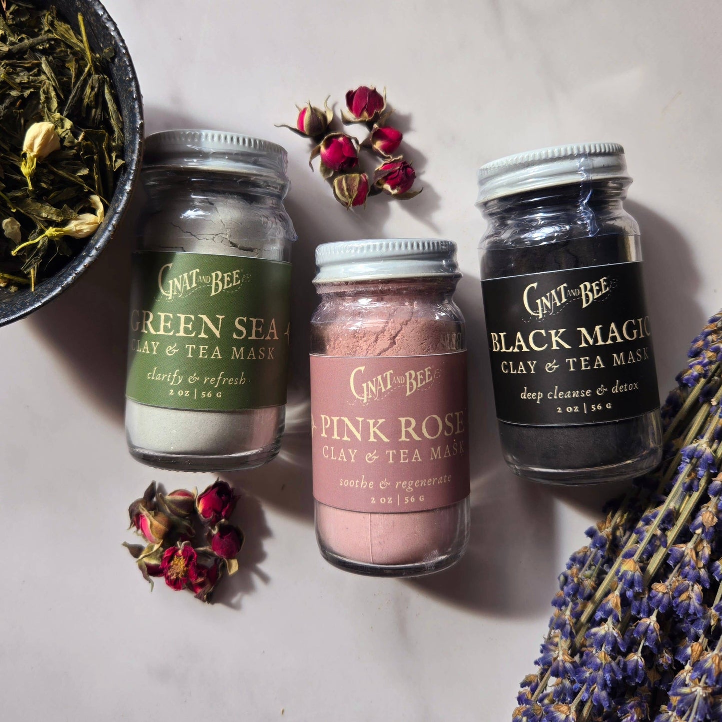 Pink Rose Clay Face Mask