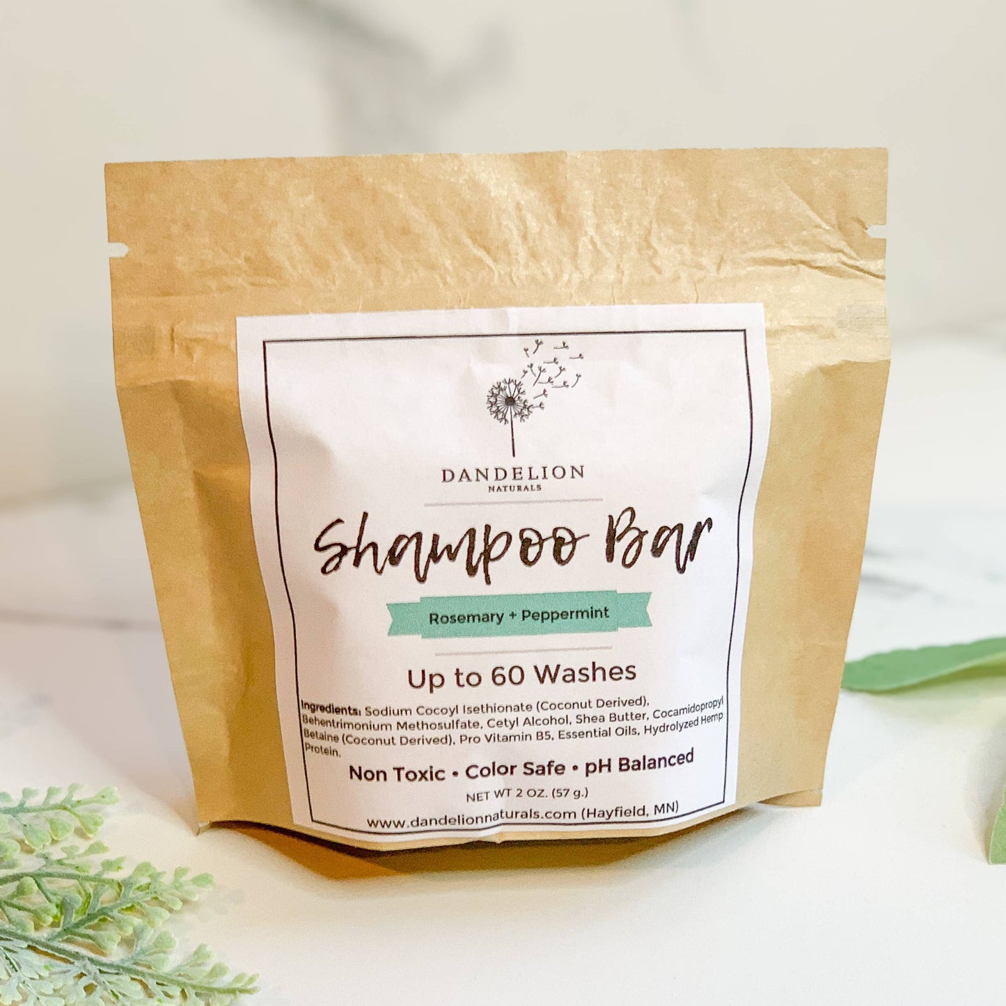 Shampoo Bar | Rosemary + Mint | Packaged | Solid Shampoo